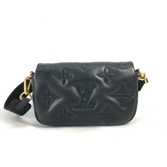 LOUIS VUITTON Monogram bubblegram wallet strap Crossbody Clutch 2WAY Bag - Picture 1 of 16